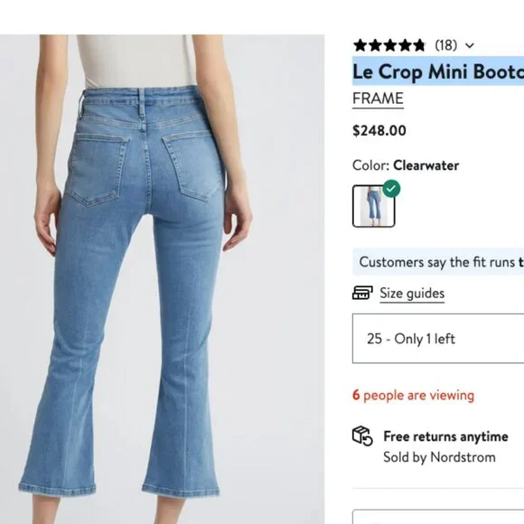 FRAME Le Crop Mini Bootcut Jeans